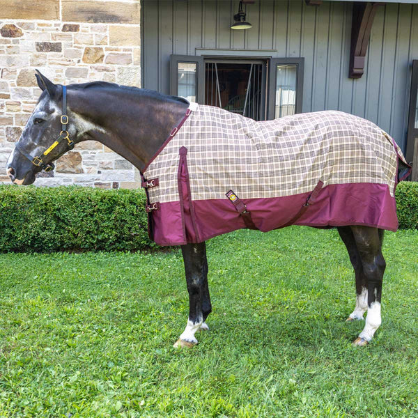 5/A Baker Black Label Turnout Sheet - Burgundy